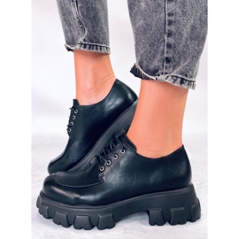 PA1 Mokasíny na platformě Piano Black černý 1