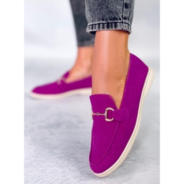 PA1 Dámské mokasíny Milva Fuchsia růžový 1