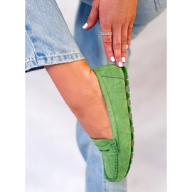 PA1 Semišové dámské mokasíny Anaya Green zelená 2