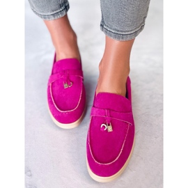 PA1 Semišové mokasíny od Ottavia Fuchsia růžový 1