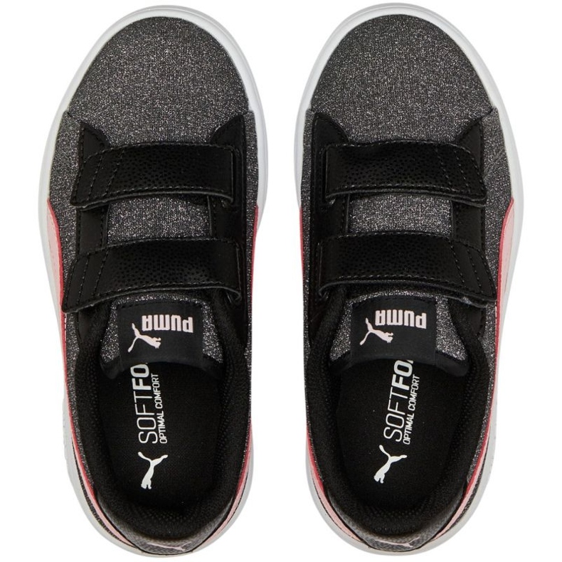 Boty Puma Smash v2 Glitz Glam V Ps Jr 367378 30 černý 1