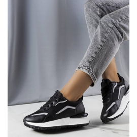 Černé tenisky na platformě Ada černý 1