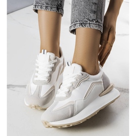 BM Šedé tenisky na platformě Ada béžový 1