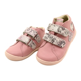 Boty na suchý zip Mazurek 1264 Pink Snake Hearts růžový 2