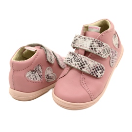 Boty na suchý zip Mazurek 1264 Pink Snake Hearts růžový 3