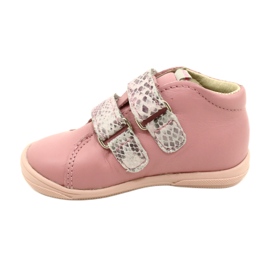 Boty na suchý zip Mazurek 1264 Pink Snake Hearts růžový 1