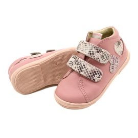 Boty na suchý zip Mazurek 1264 Pink Snake Hearts růžový 4