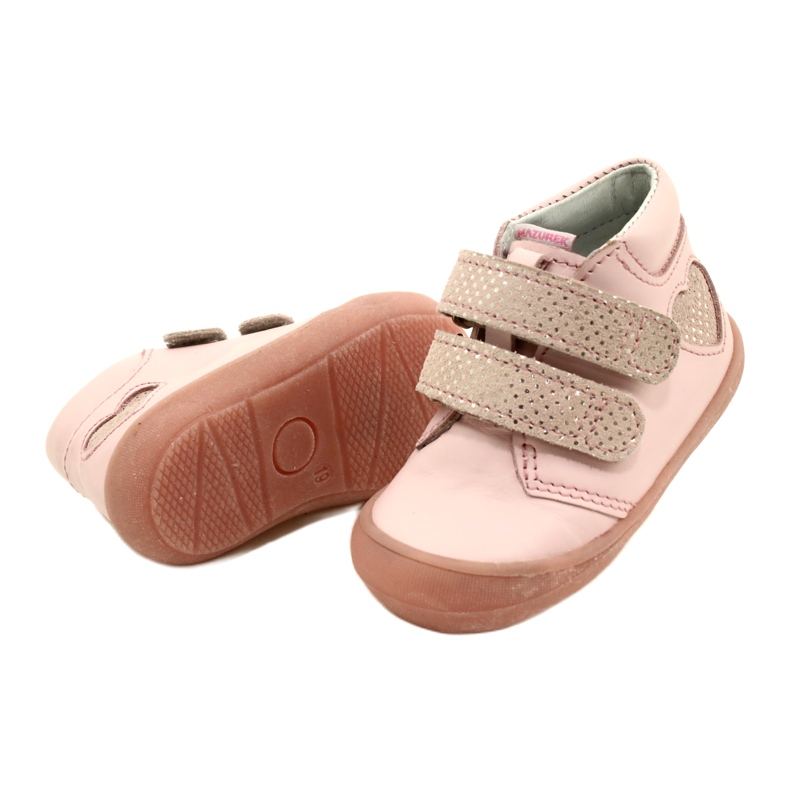Kozačky na suchý zip Mazurek 1341 Pink Glitter Heart růžový 4 Kozačky na suchý zip Mazurek 1341 Pink Glitter Heart růžový 4