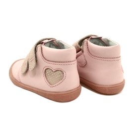 Kozačky na suchý zip Mazurek 1341 Pink Glitter Heart růžový 5