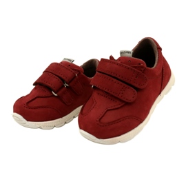 Příležitostná kožená dětská bota Mazurek 1362 Red Belcro červené 2