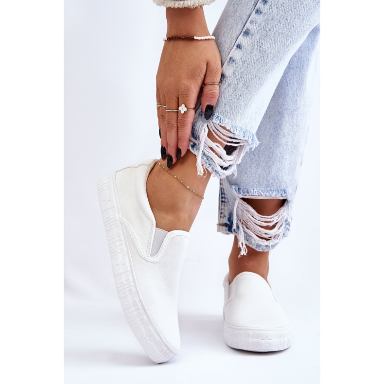Dámské tenisky Slip-On Big Star LL274389 Bílé bílý 1