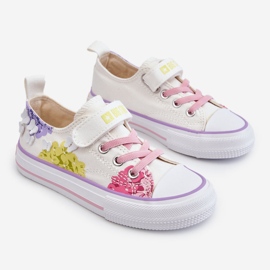 Dětské nízké tenisky na suchý zip Big Star LL374061 White bílý vícebarevný 1