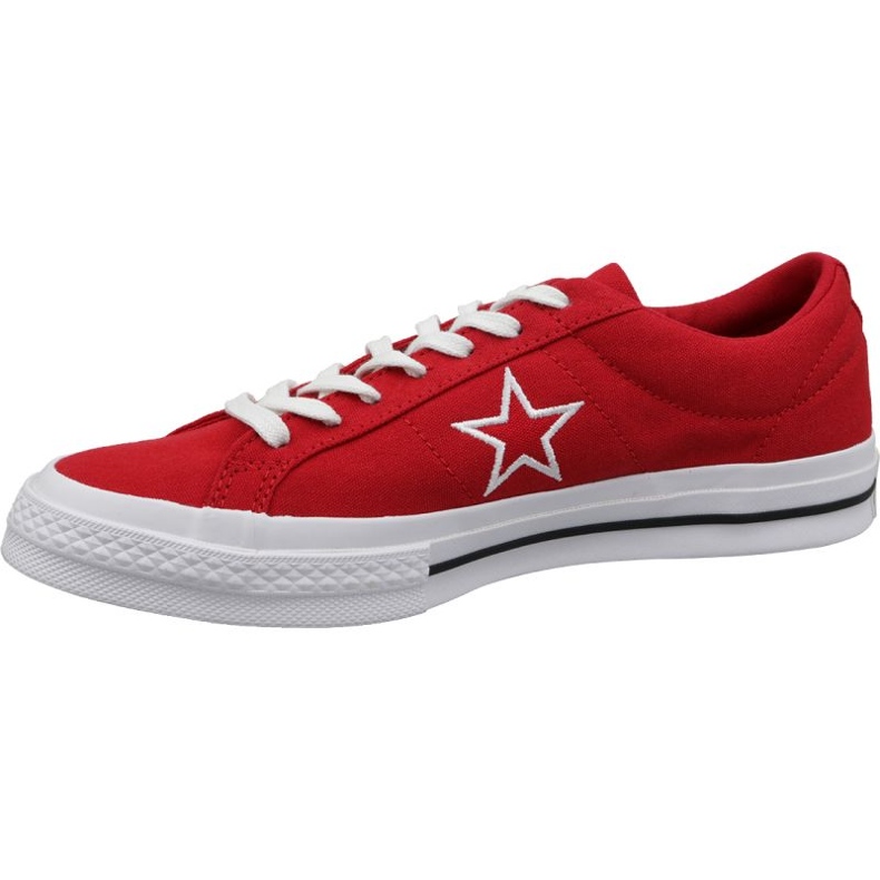 Červené boty Converse One Star Ox M 163378C červený 1