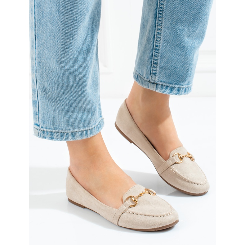W. Potocki Dámské béžové mokasíny od Potocki béžový 1