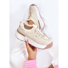 PS1 Dámská sportovní obuv na platformě světle béžová Dakari béžový 1 PS1 Dámská sportovní obuv na platformě světle béžová Dakari béžový 1