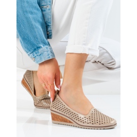 W. Potocki Dámské prolamované lodičky Potocki béžové béžový 2 W. Potocki Dámské prolamované lodičky Potocki béžové béžový 2