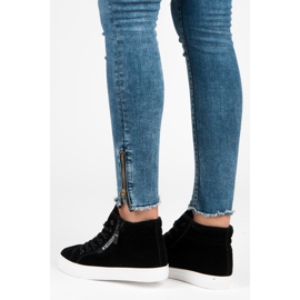 Ideal Shoes Tenisky s izolací černý 1