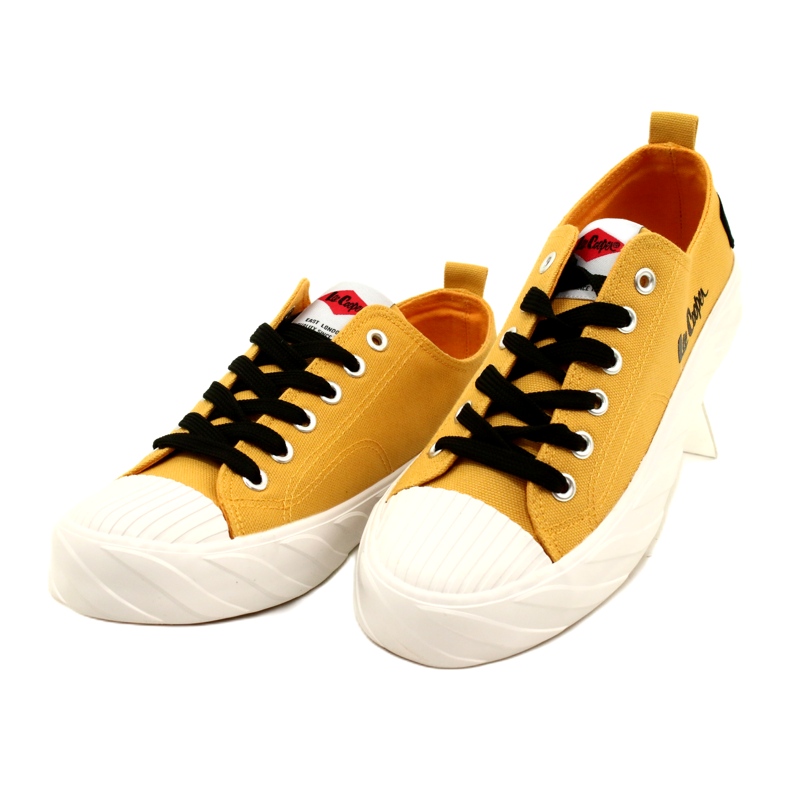 Tenisky na platformě Lee Cooper LCW-23-44-1649L žluté žluť 3