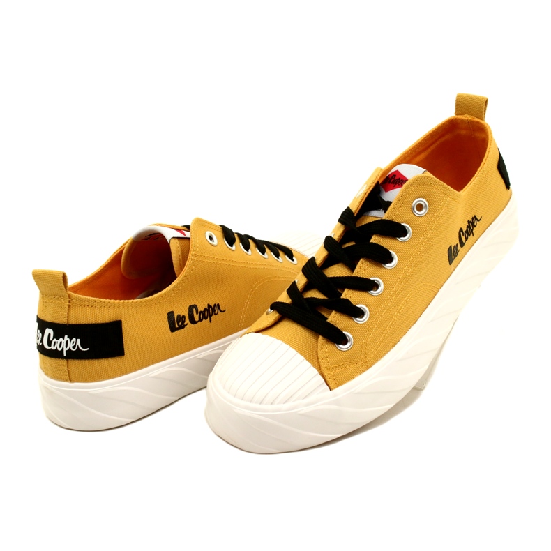Tenisky na platformě Lee Cooper LCW-23-44-1649L žluté žluť 4