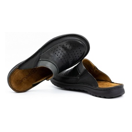 Pánské kožené pantofle 219 Kampol černé černá 5