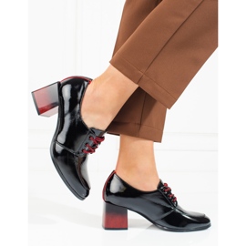 W. Potocki Dámské šněrovací boty Potocki černé černý 2