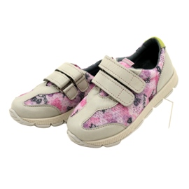 Kožená obuv pro volný čas na suchý zip Mazurek AirWalk Sport fialový 2