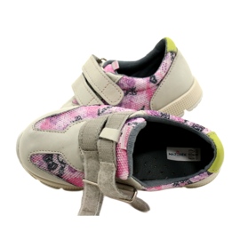 Kožená obuv pro volný čas na suchý zip Mazurek AirWalk Sport fialová 5