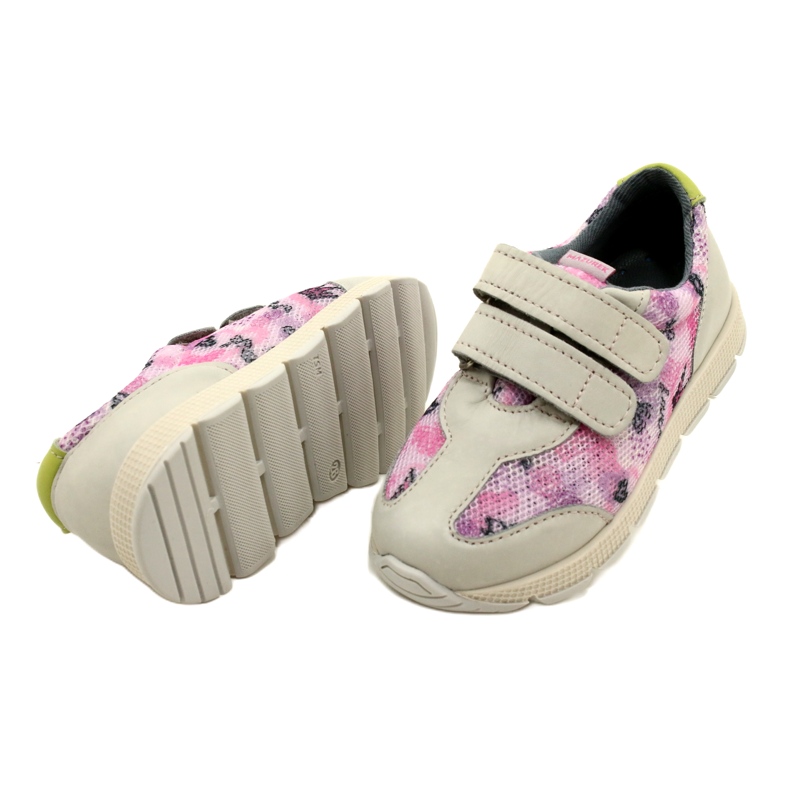 Kožená obuv pro volný čas na suchý zip Mazurek AirWalk Sport fialová 4