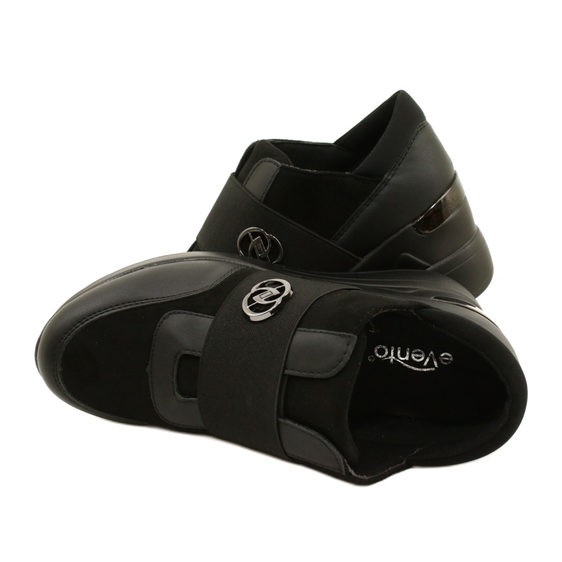 Nazouvací boty Tenisky na klínu Evento 23SP35-5320 Black černá 5