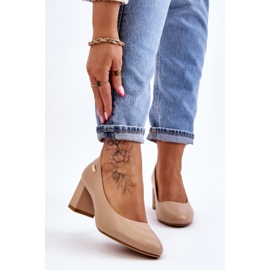 Lodičky na podpatku Sergio Leone PB178 Béžová béžový 1