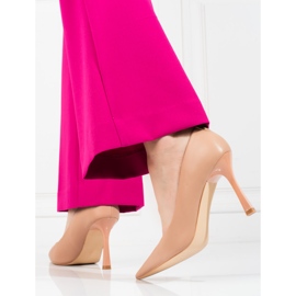 Dámské béžové lodičky na vysokém podpatku Vinceza béžový 2