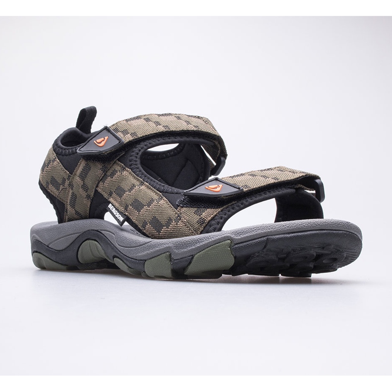 Pánské trekové sandály BERGSON Benue Hiking BRG00127 olivové zelená 1