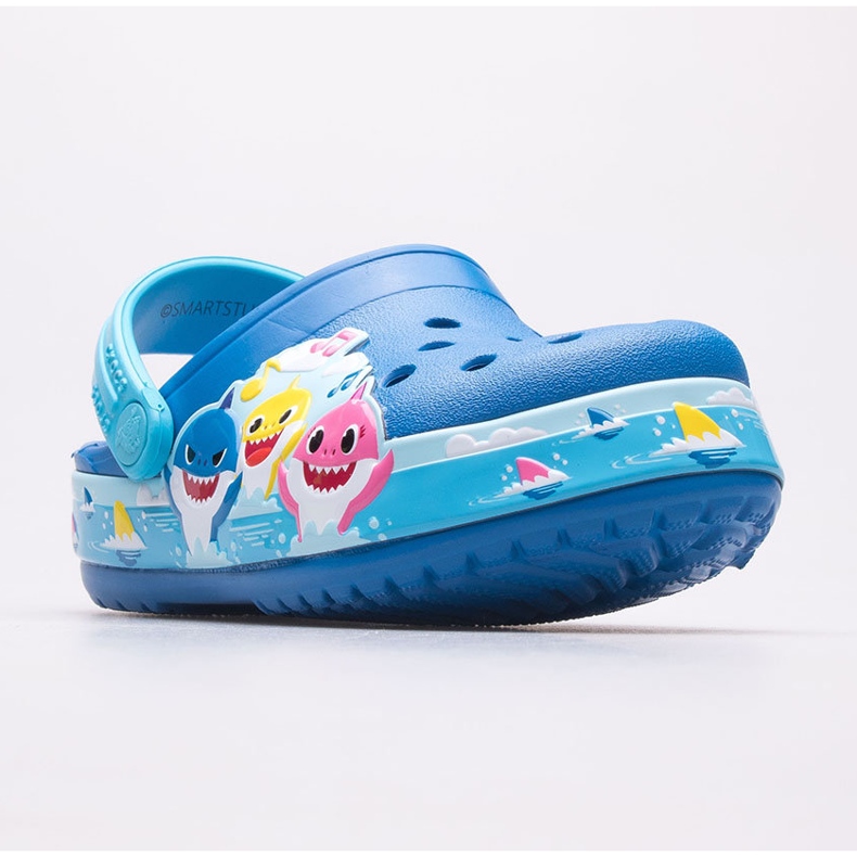 Dětské dřeváky CROCS Fl Babyshark Band Clog T 207066-4JL modrý 1