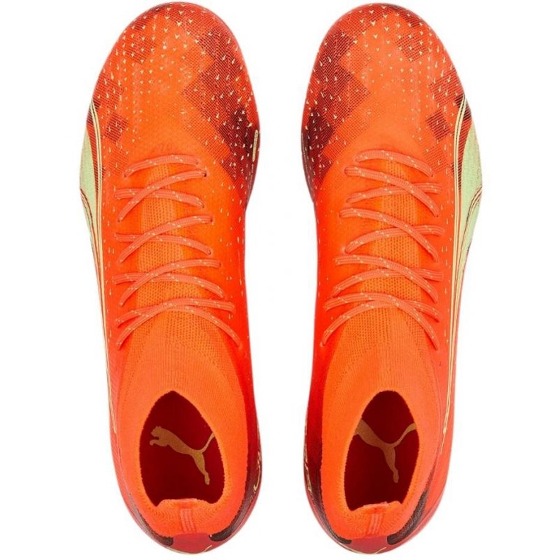 Kopačky Puma Ultra Pro FG/AG M 106931 03 pomerančový pomeranče a červené 2