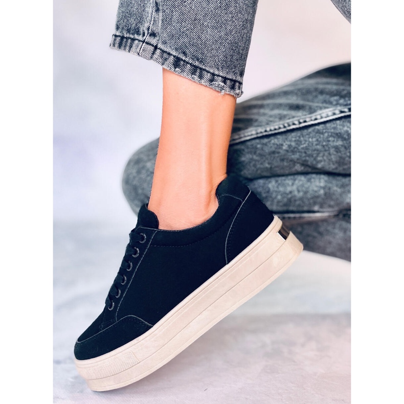 BM Černé tenisky Rhonda na platformě černá 2