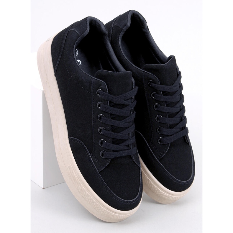 BM Černé tenisky Rhonda na platformě černý 1