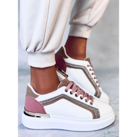 BM Dámské tenisky Brengle White bílý růžový vícebarevný 1