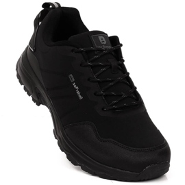 McBraun 5340 pánské černé softshellové sportovní trekové boty černý 1