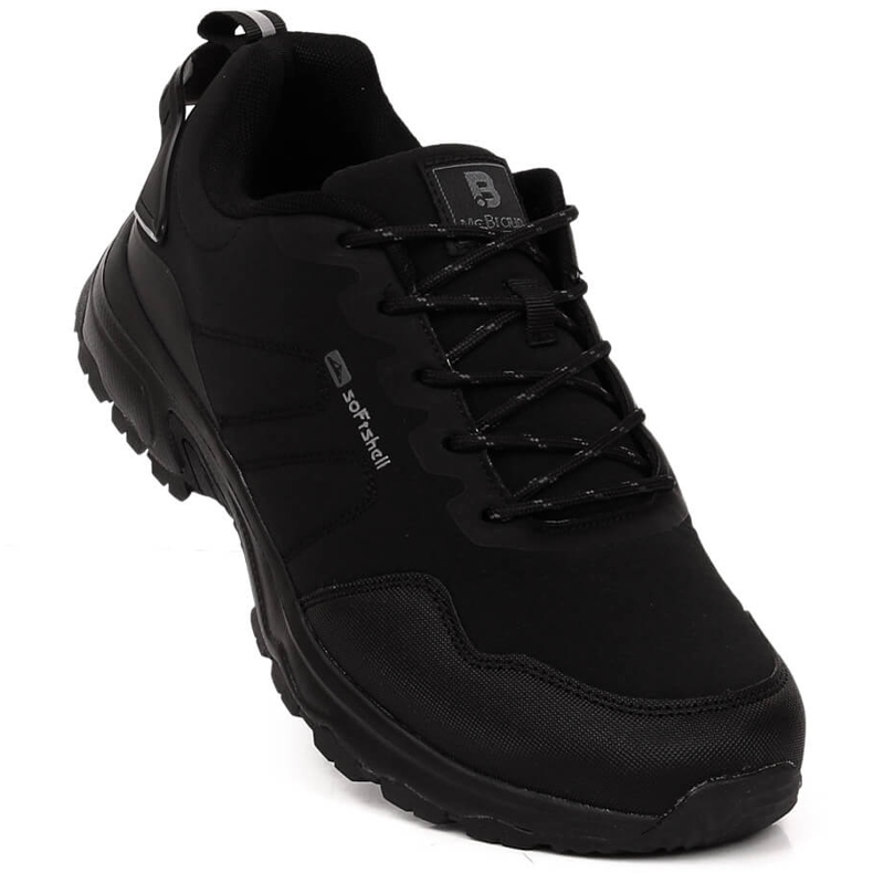 McBraun 5340 pánské černé softshellové sportovní trekové boty černý 1