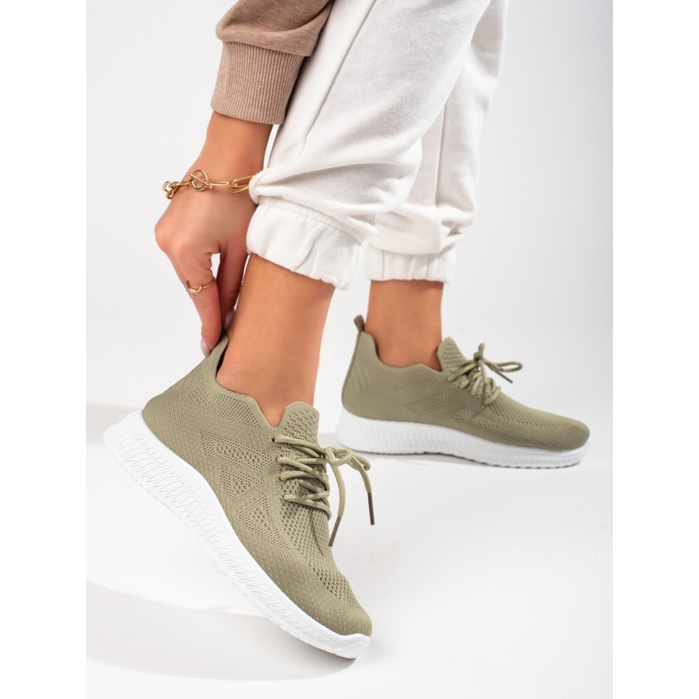 Zelená textilní sportovní obuv Shelovet 1