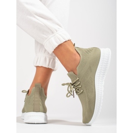 Zelená textilní sportovní obuv Shelovet 2