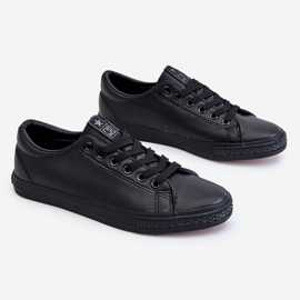 News Dámské kožené šněrovací klasické tenisky černá Misima 1