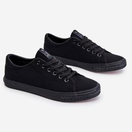 News Dámské šněrovací klasické tenisky černá Eleya černý 1