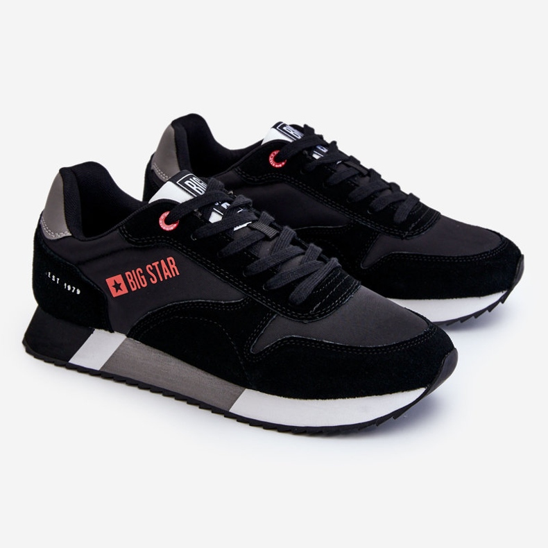 Pánské sportovní boty Memory Foam System Big Star LL174158 Black černá 1 Pánské sportovní boty Memory Foam System Big Star LL174158 Black černá 1