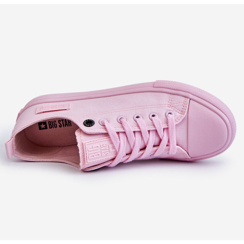 Dámské klasické nízké tenisky Big Star LL274022 světle růžové růžový 1