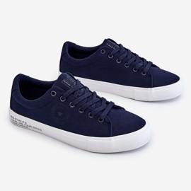 Pánské nízké textilní tenisky Big Star LL174076 Navy Blue vícebarevný 1