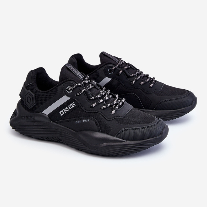 Pánské lehké tenisky Memory Foam System Big Star LL174150 Black černá 1