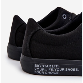Pánské nízké textilní tenisky Big Star LL174078 Black černý 2
