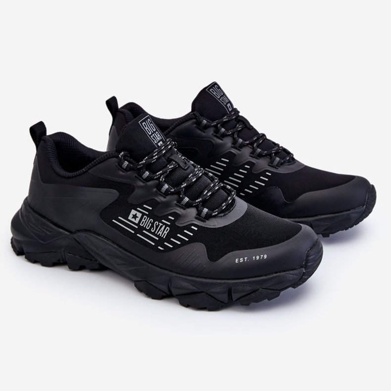 Pánské klasické sportovní boty Memory Foam System Big Star LL174127 Black černá 1