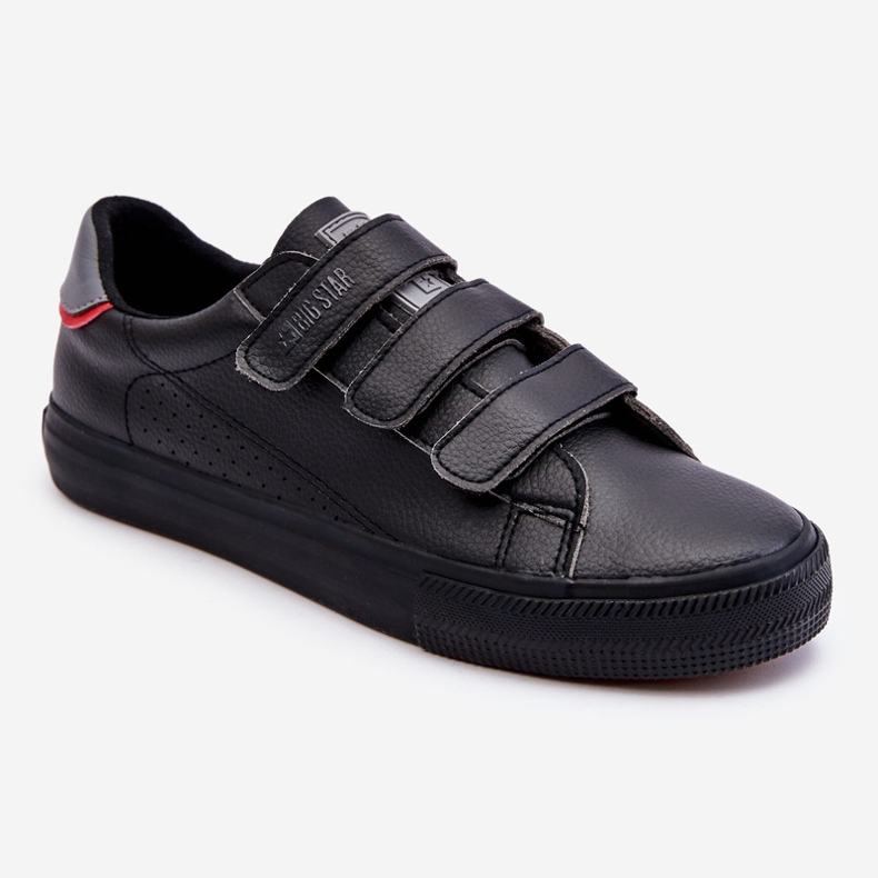 Pánské tenisky na suchý zip Big Star LL174633 Black černý 1